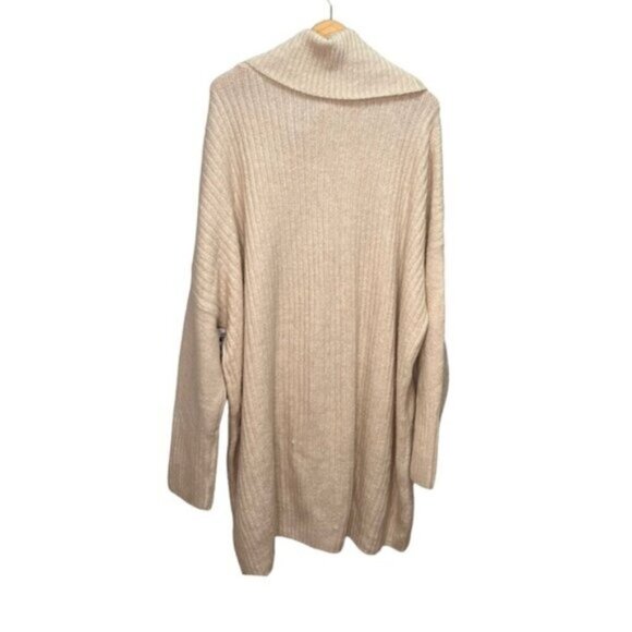 Lily Morgan Cream Knit Tunic Turtleneck Sweater Dress Size 3X Neutral - Picture 8 of 9